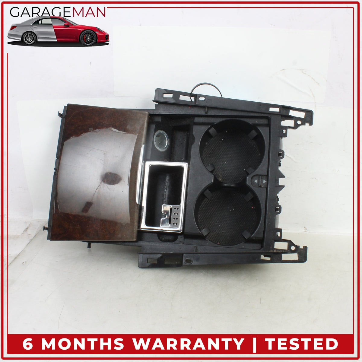 2010-2016 Mercedes W212 E350 Front Center Console Dual Cup Holder 2126809850 OEM