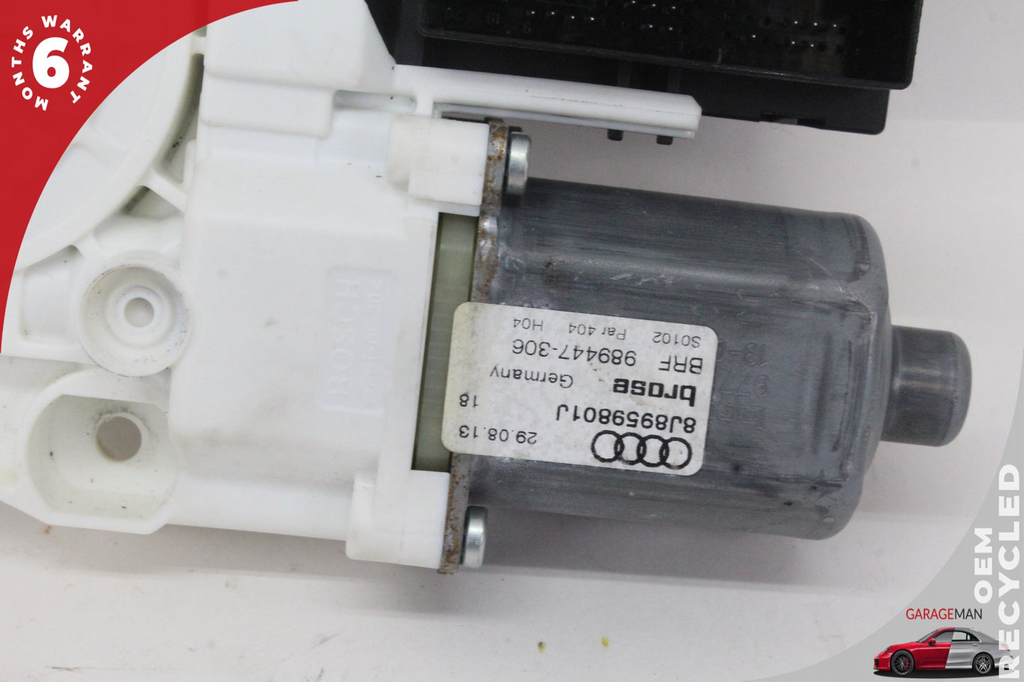 08-14 Audi TT 8J AWD Left Front Door Regulator Motor 8J8959801J OEM