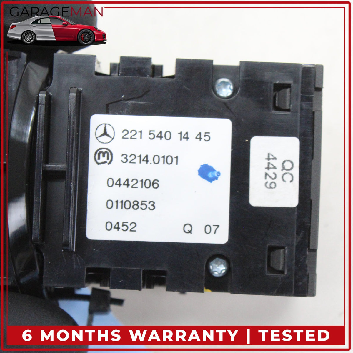 2007-2014 Mercedes-Benz S400 S-Class W221 Sedan Electric Parking Brake Switch 2215401445 OEM