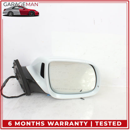2010-2015 Audi Q7 Right Door Heated Rear View Mirror w/ Blind Spot White OEM