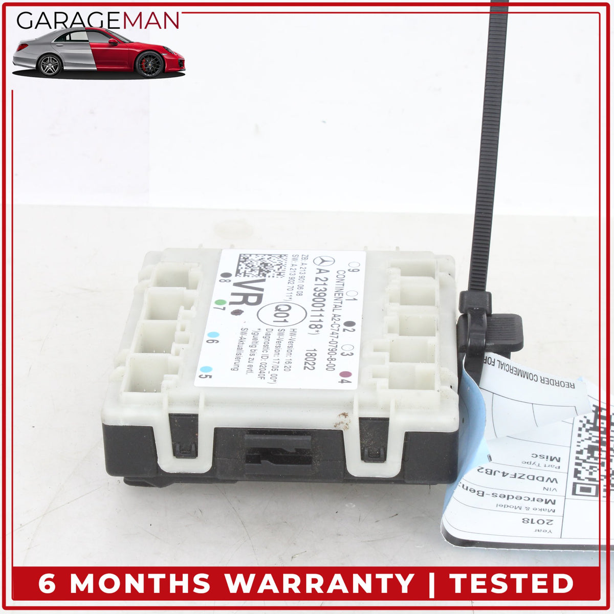 2017-2020 Mercedes W213 E300 Front Right Door Control Module Unit 2139001118 OEM
