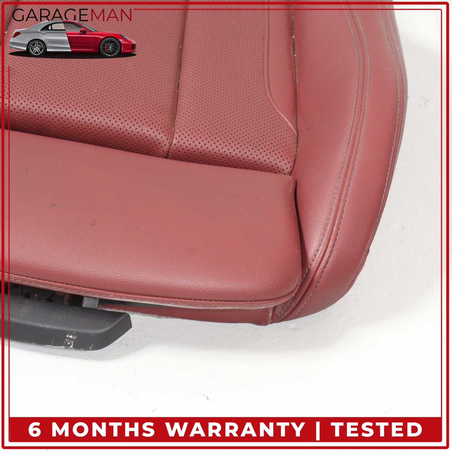 2019-2025 BMW 330i Front Left Driver Side Lower Bottom Seat Cushion Red OEM