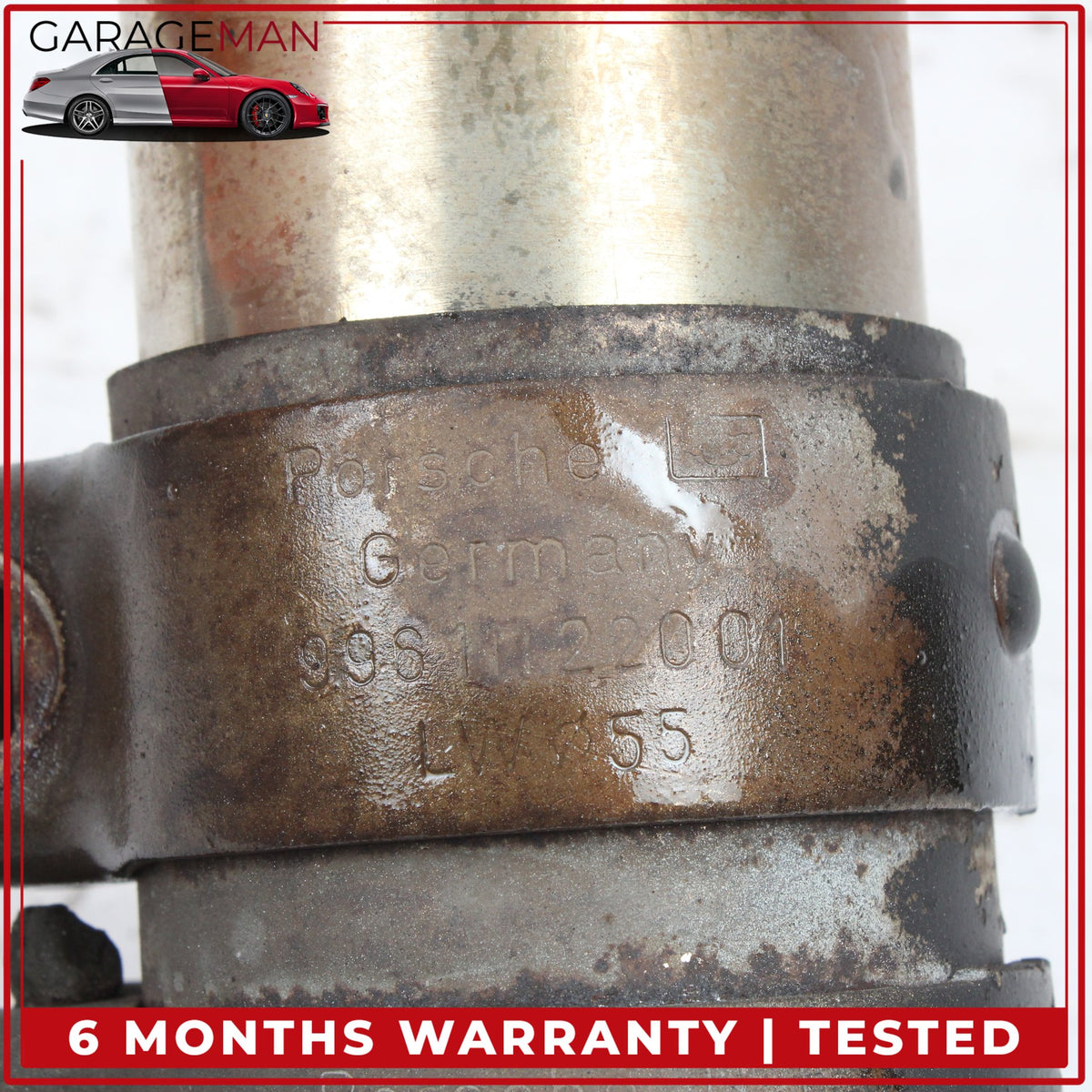 1999-2001 Porsche 911 Carrera Rear Exhaust Muffler Oval Tail Pipe Tip Pair OEM