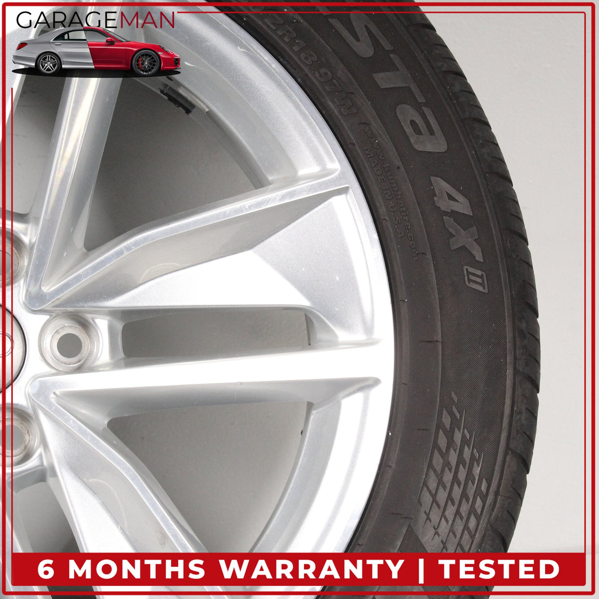 2016-2018 Audi Q3 Front or Rear Side Wheel Rim w/ Kumho Tire 7JX18H2 ET43 OEM