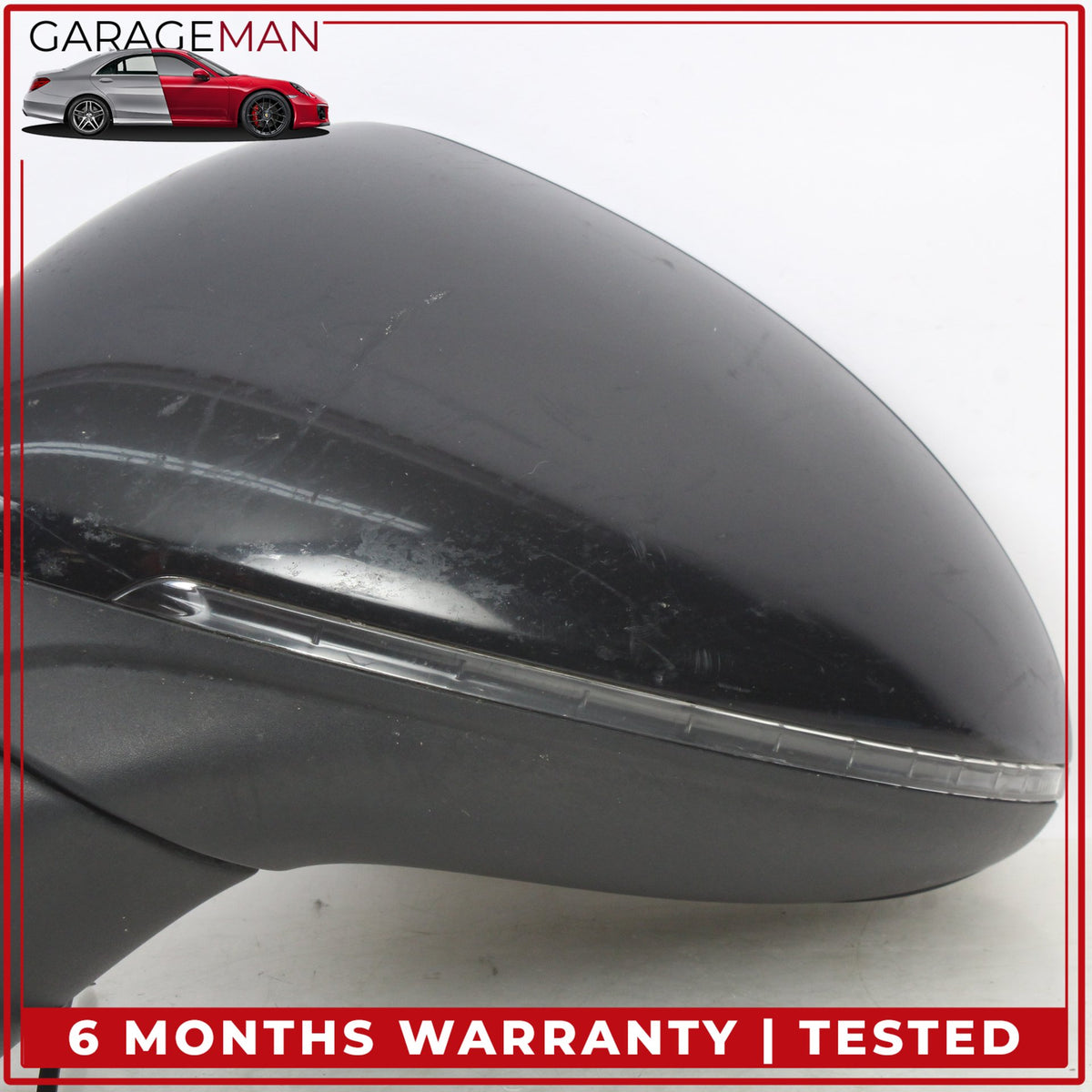 2015-2018 Porsche Cayenne 958 Front Left Door Rear View Mirror w/ Blind Spot OEM