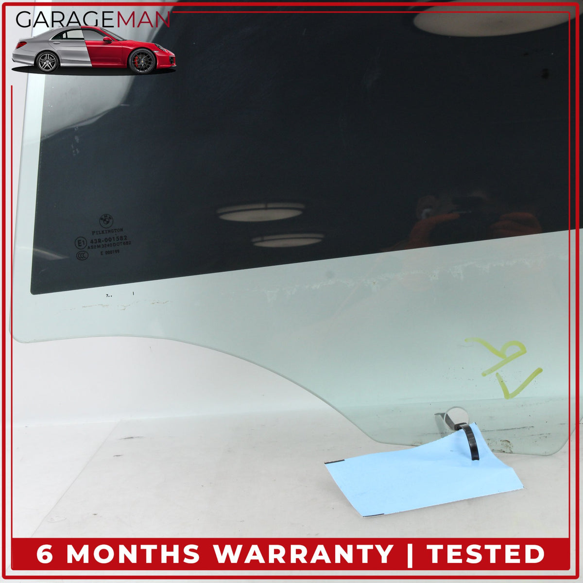 2006-2011 BMW 335i E90 Rear Left Side Door Window Glass 51347060267 OEM