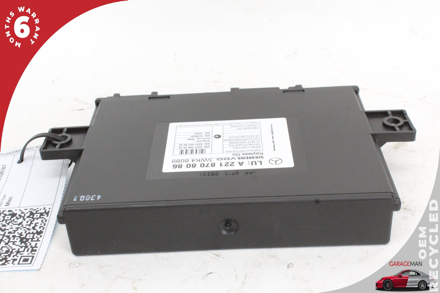 2007-2010 Mercedes W221 S550 CL550 Keyless Go Control Module 2218708086 OEM