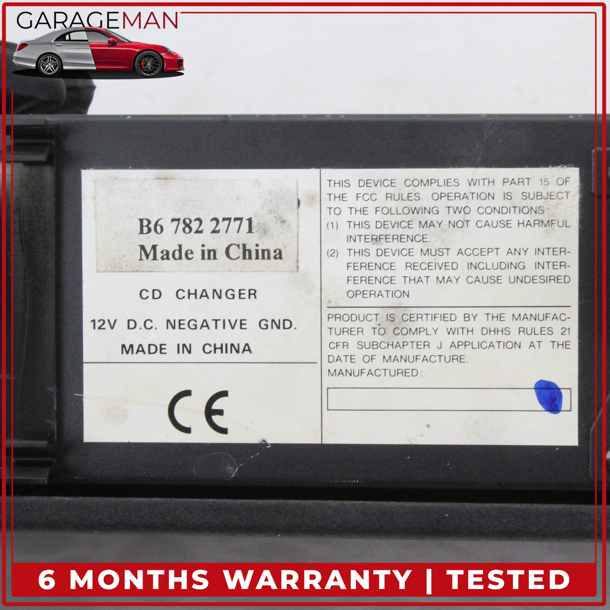 1997-2004 Mercedes R170 SLK320 SLK230 CD Changer 6 Disk Player 0028206289 OEM