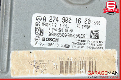 2018 Mercedes-Benz C300 W205 Sedan Engine Control Module 2749001600