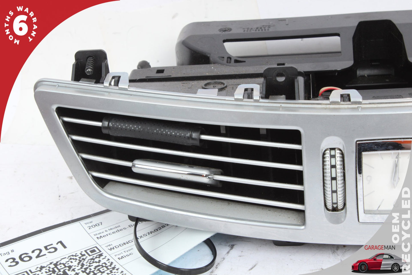 07-13 Mercedes-Benz S550 W221 Center Dash AC Heater Vent 2218300954 Genuine