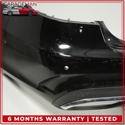 2014-2016 Mercedes W212 E400 E350 Sedan Rear Bumper Cover Black 2128853438 OEM