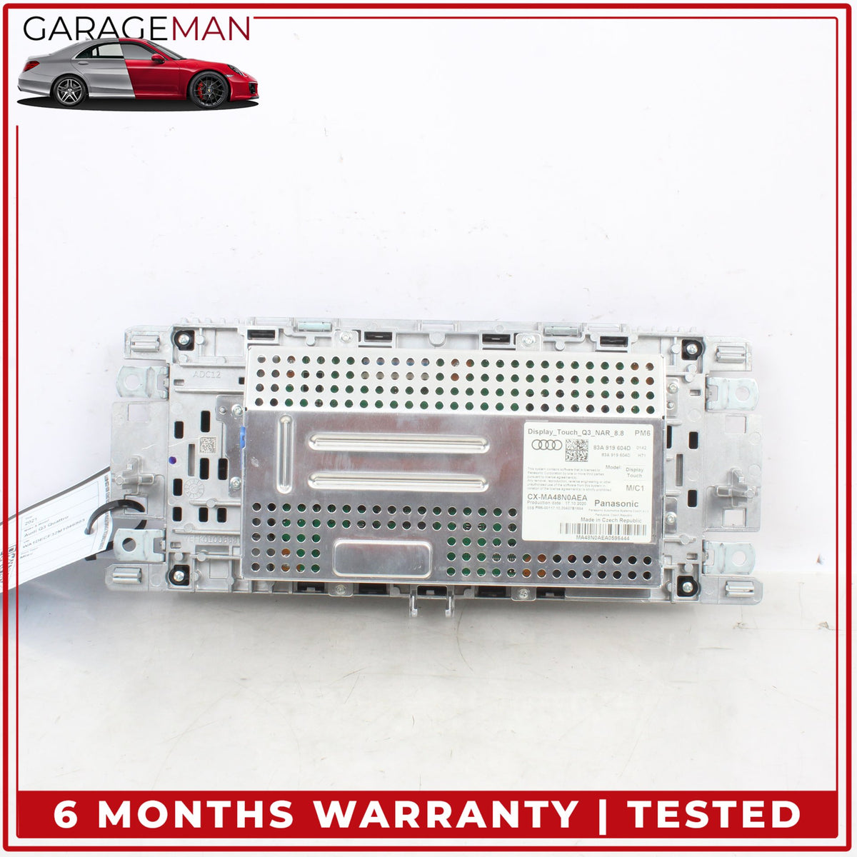 2019-2025 Audi Q3 Front Center Dashboard Display Screen Monitor 83A919604D OEM