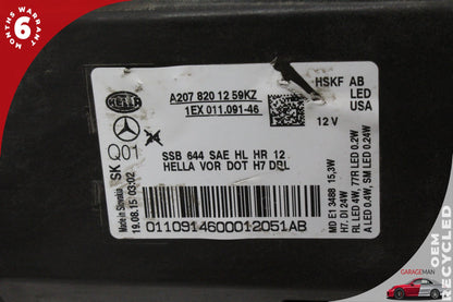 2014-2017 Mercedes-Benz E400 W207 Coupe Front Right Head Light LED 2078201259