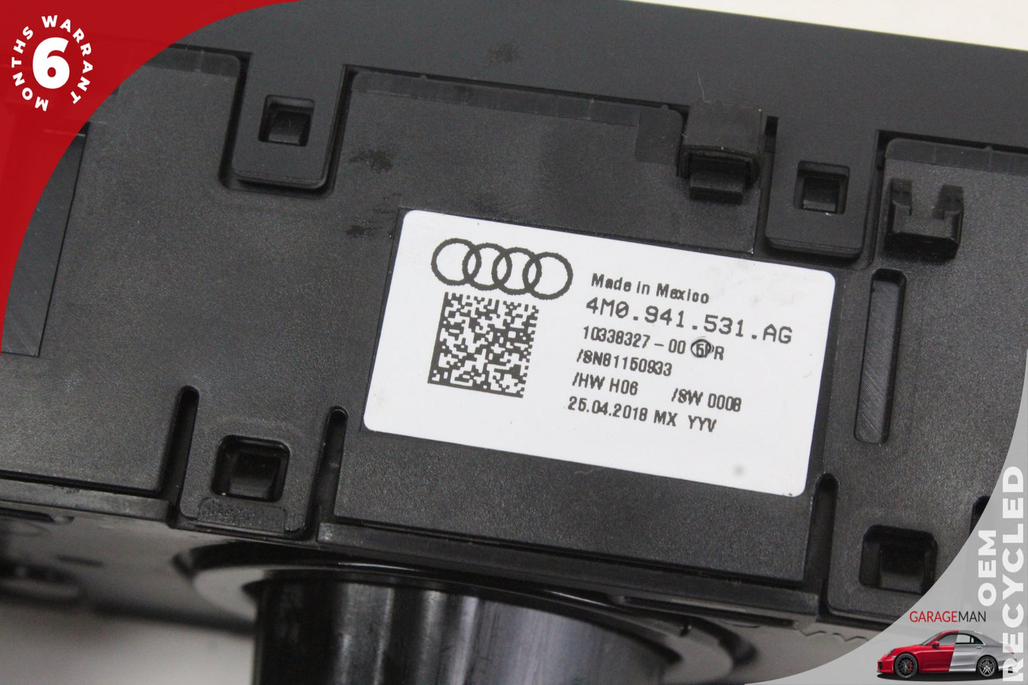 2018-2025 Audi Q5 Front Left Side Headlight Control Switch 4M0941531AG OEM