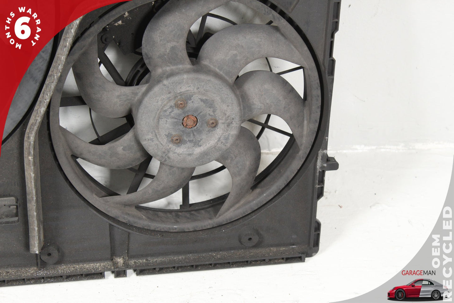 2003-2010 Porsche Cayenne 957 Radiator Dual Cooling Fan Motor Assembly OEM