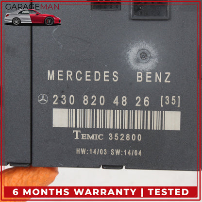2003-2012 Mercedes R230 SL500 Front Right Door Control Module 2308204826 OEM