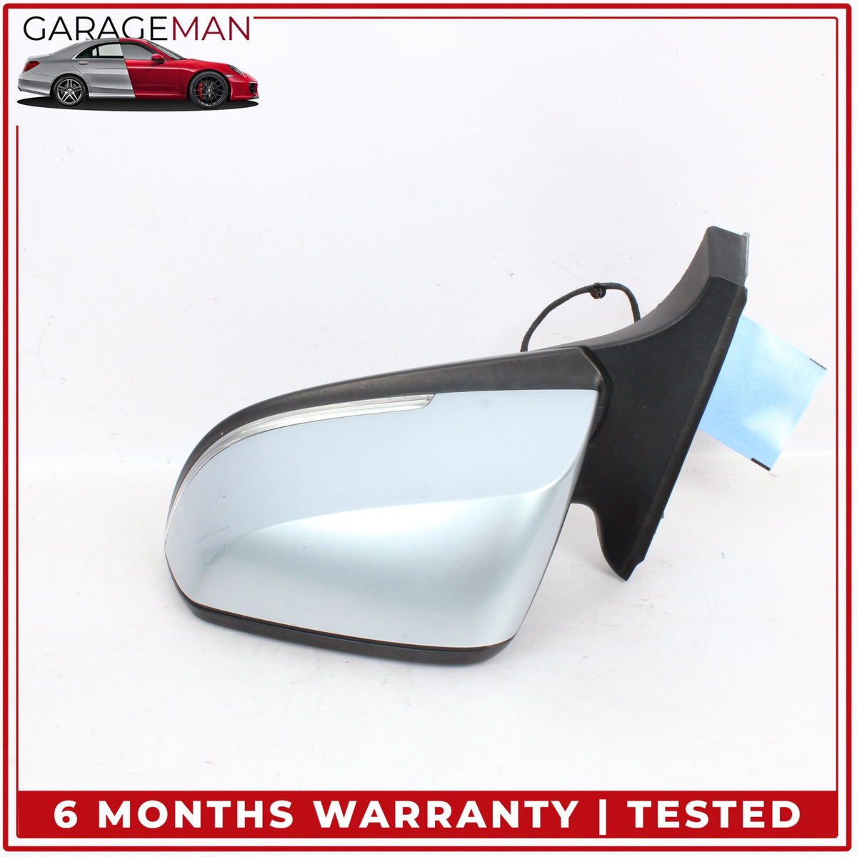 2014-2021 BMW i3 I01 Front Left Side Door Rear View Mirror Heated Silver OEM