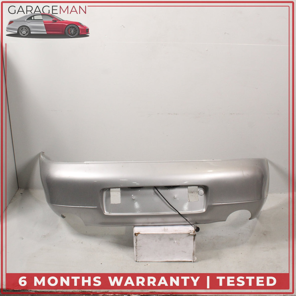 1999-2001 Porsche 911 Carrera 996 Rear Bumper Cover Arctic Silver Metallic OEM
