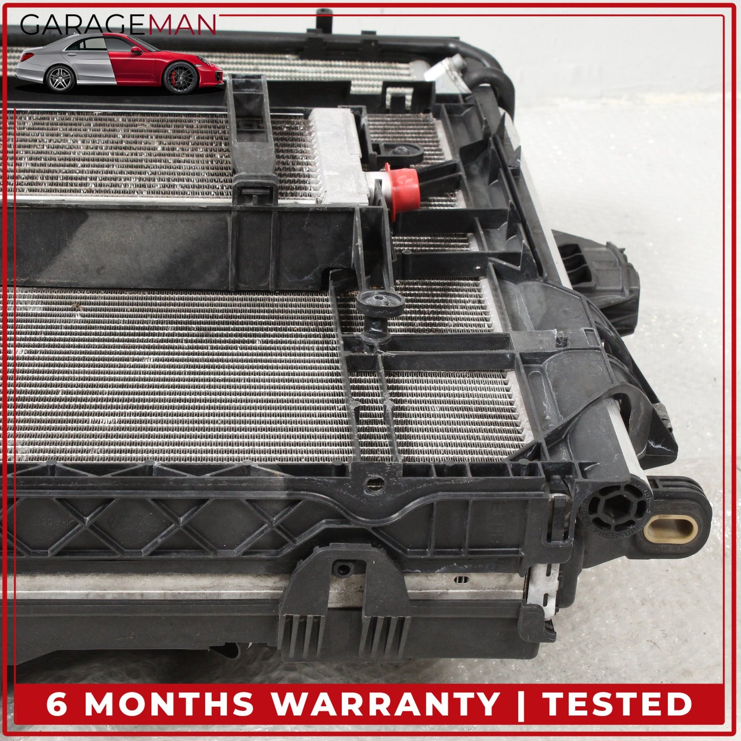 2011-2018 Porsche Cayenne 958 Engine Radiator Cooling Fan Motor A/C Condenser Assy 7P0121207A