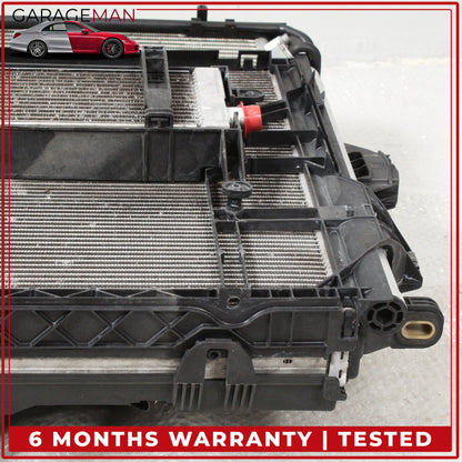 2011-2018 Porsche Cayenne 958 Engine Radiator Cooling Fan Motor A/C Condenser Assy 7P0121207A