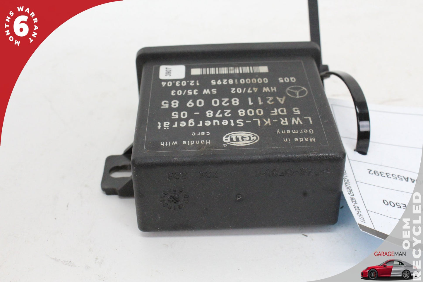 2003-2006 Mercedes W211 E500 Headlight Level Control Module Unit 2118200985 OEM