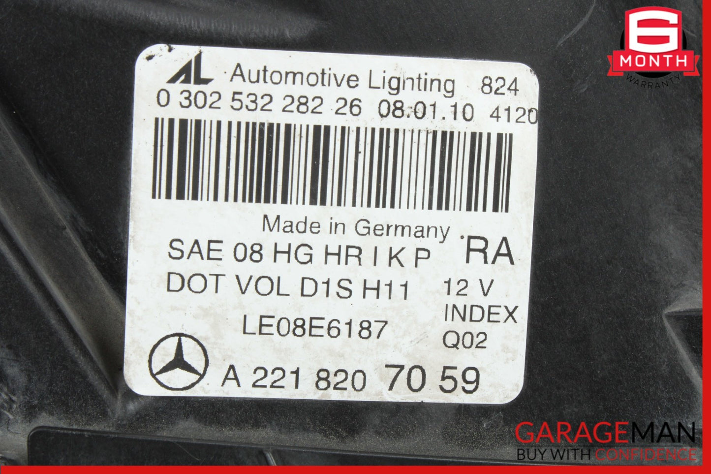 2010-2013 Mercedes-Benz S550 W221 Front Right Side Headlight Lamp Bi-Xenon OEM