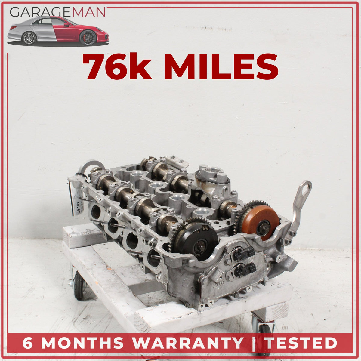 2008-2014 BMW 650i 550i X5 X6 4.4L V8 N63 Right Side Cylinder Head 7573936 OEM