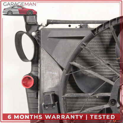 2003-2006 Mercedes R230 SL500 Engine Cooling Radiator AC A/C Condenser Assy OEM