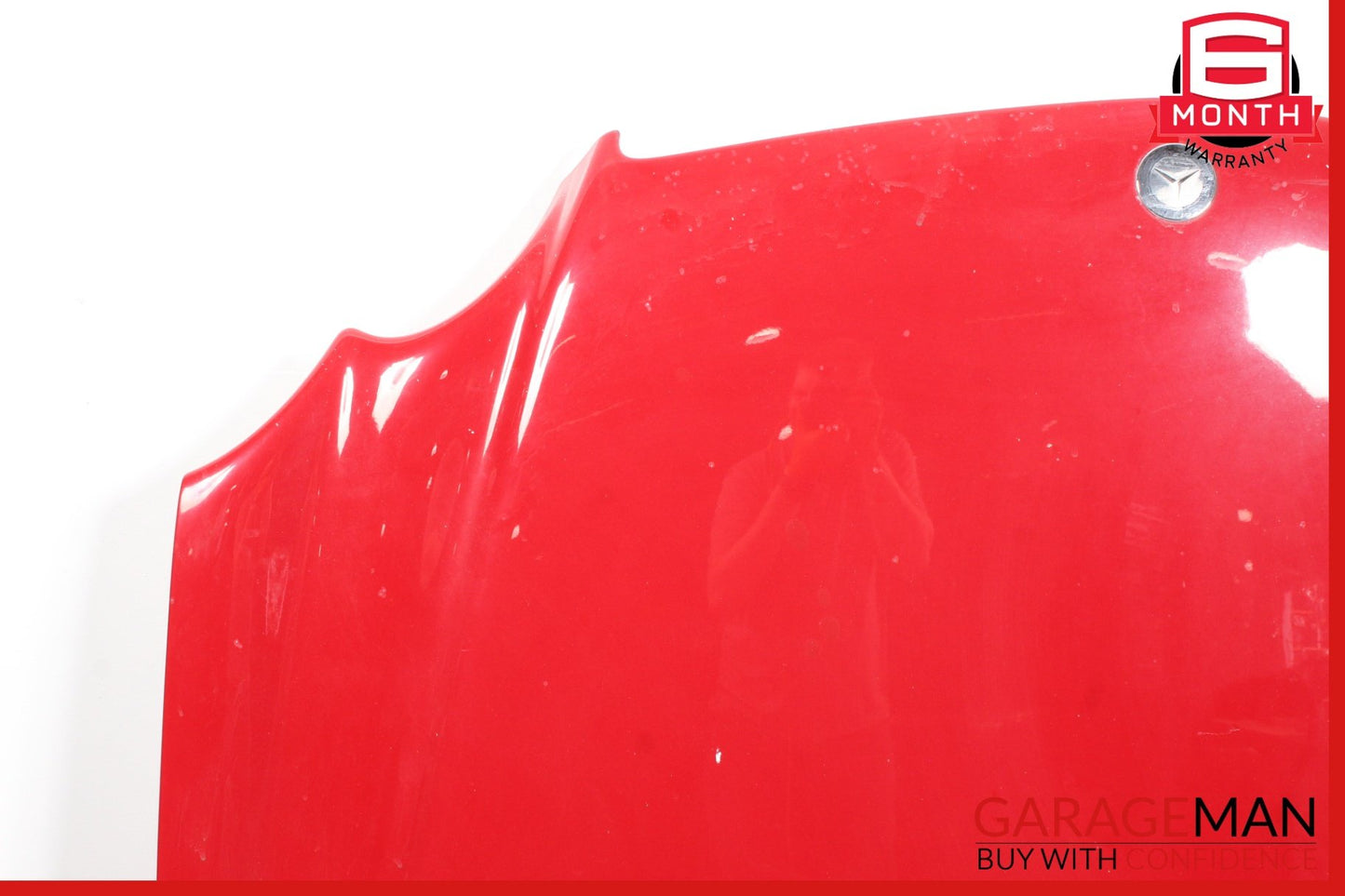 2003-2008 Mercedes R230 SL500 SL55 AMG SL550 Hood Cover Panel Assembly Red OEM