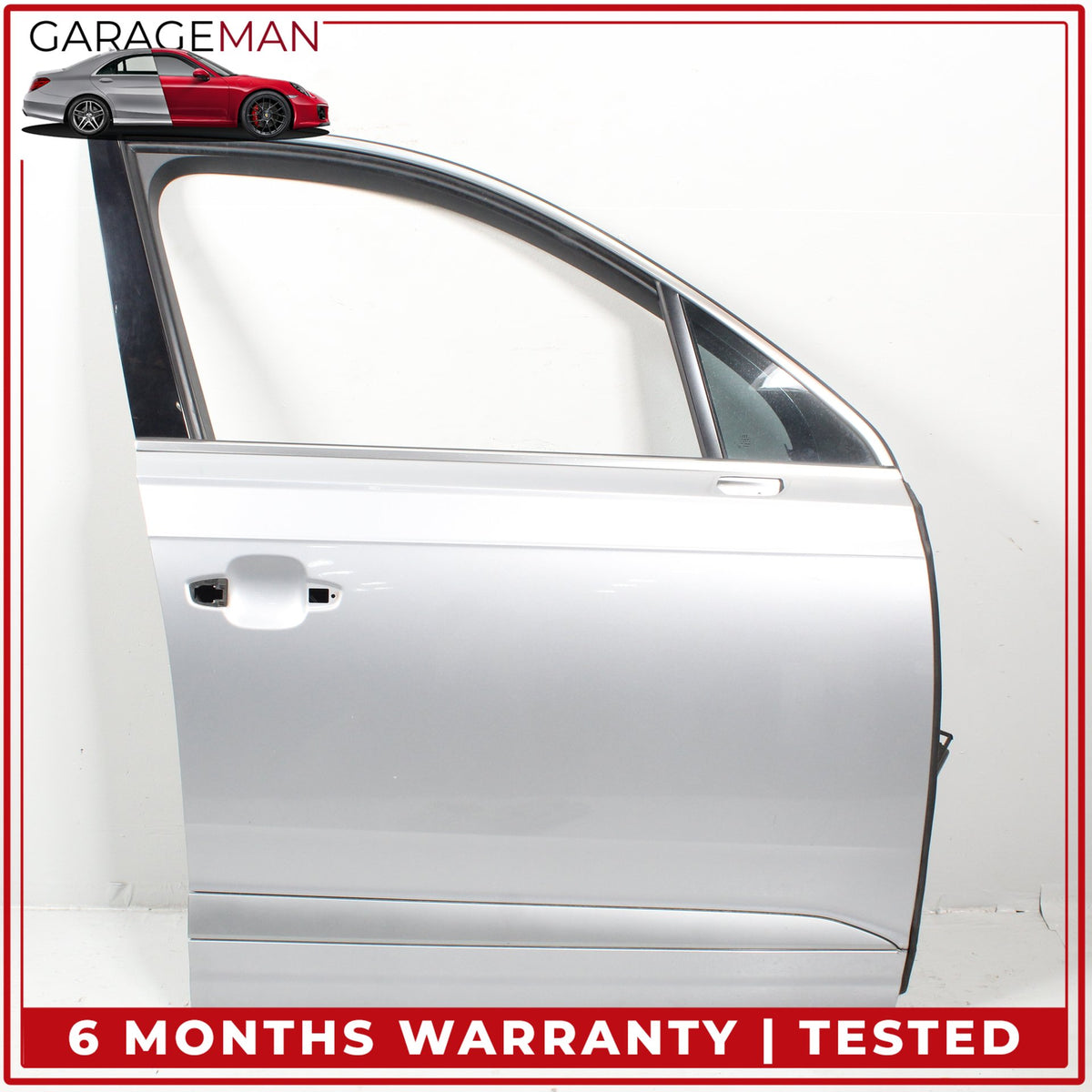 2017-2019 Audi Q7 SUV Front Right Side Door Shell Florett Silver Metallic OEM