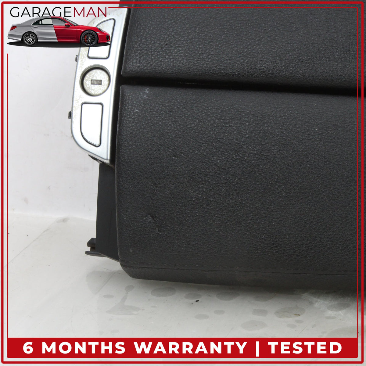 2012-2018 BMW 650i F13 Front Center Armrest Lid Cover Black Nappa 9216385 OEM