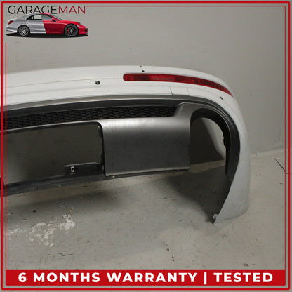 2010-2015 Audi Q7 Rear Bumper Cover Panel Glacier White Metallic OEM