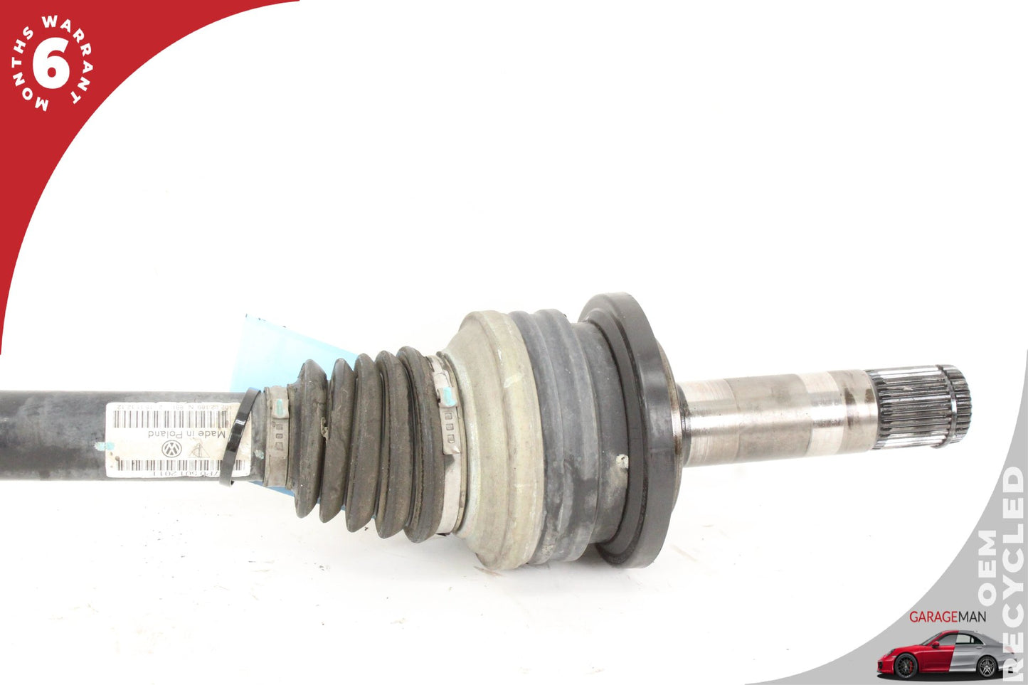11-18 Porsche Cayenne 92A AWD 4.8 Rear Left CV Axle Shaft 7P0501201E Genuine