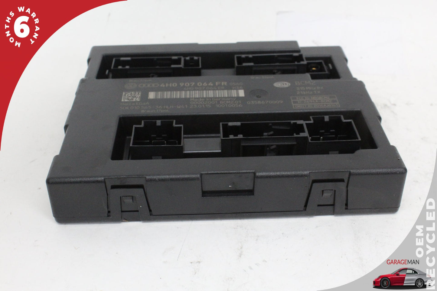 2012-2018 Audi A6 Sedan Keyless Comfort Body Control Module 4H0907064 OEM