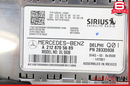 2010-2017 Mercedes W204 C250 Sirius Satellite Radio Receiver 2128705689 OEM