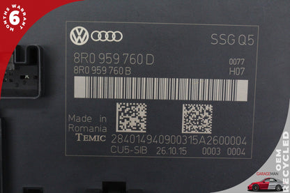 13-17 Audi SQ5 8R SUV Front Left Seat Control Module 8R0959760D OEM