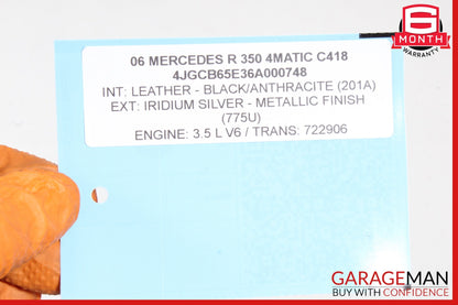 2006-2010 Mercedes W251 R350 4MATIC Front Left Side Fender Panel Silver OEM