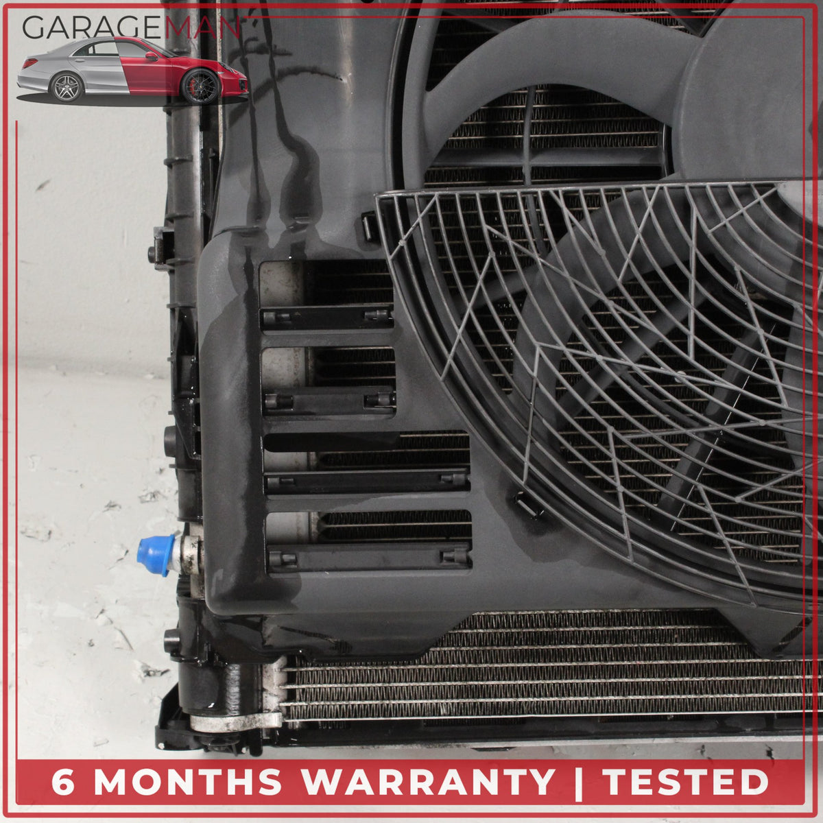 2010-2012 Range Rover L322 Engine Cooling Radiator AC A/C Condenser Assy OEM