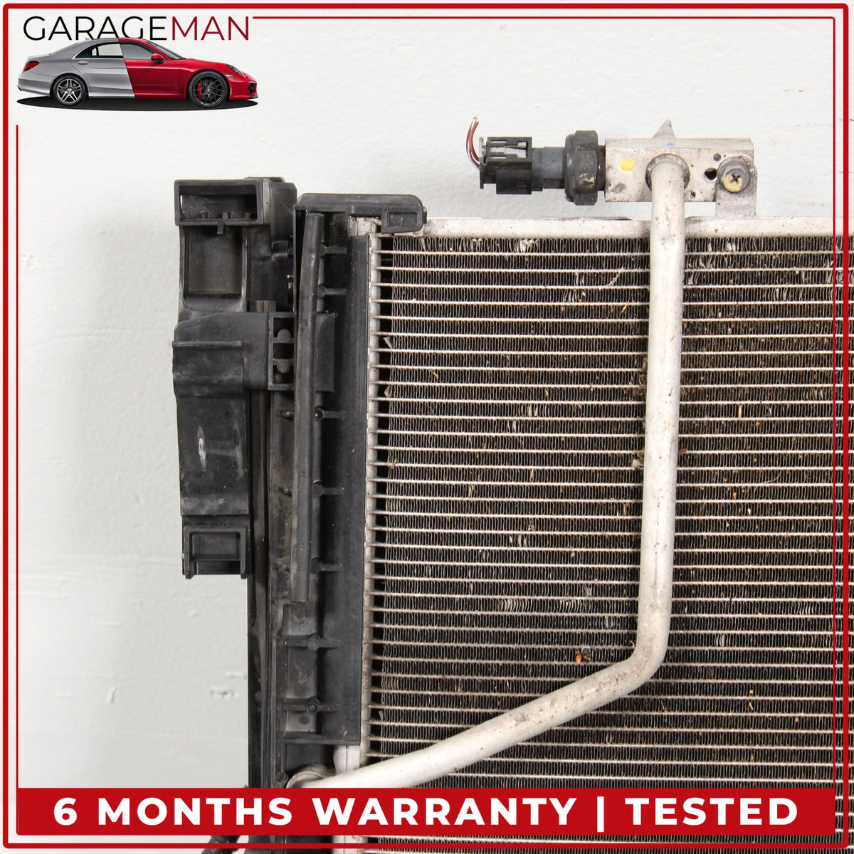 2012-2014 Mercedes W204 C250 Engine Cooling Radiator AC A/C Condenser Assy OEM