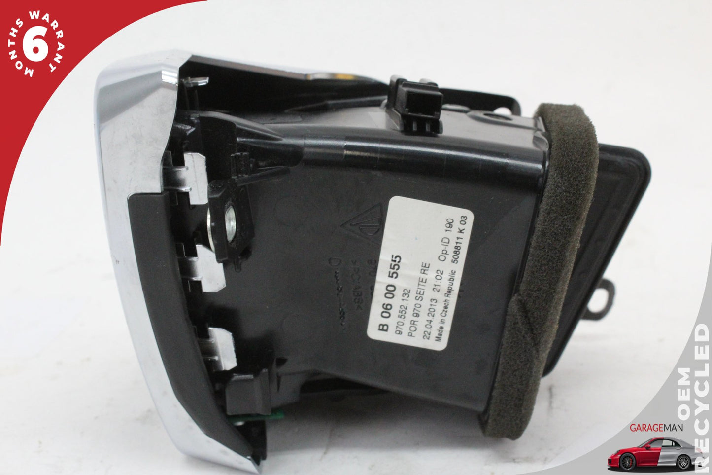 10-16  Porsche Panamera Sedan Front Right Dash AC A/C Air Vent 970552132 Genuine