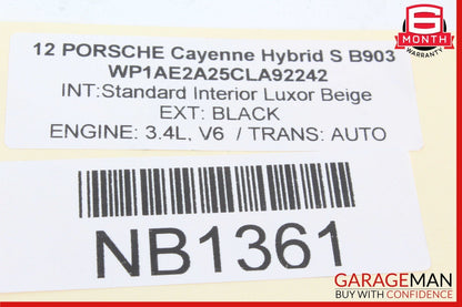 11-18 Porsche Cayenne Front Right Passenger Side Seat Airbag 7P0880242A OEM