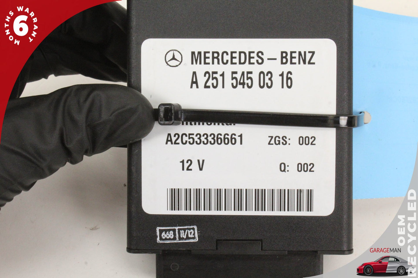 06-13 Mercedes R350 W251 Airmatic Air Suspension Control Module 2515450316