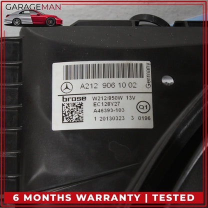 2012-2018 Mercedes W218 CLS550 Engine Radiator Cooling Fan Motor Assembly OEM
