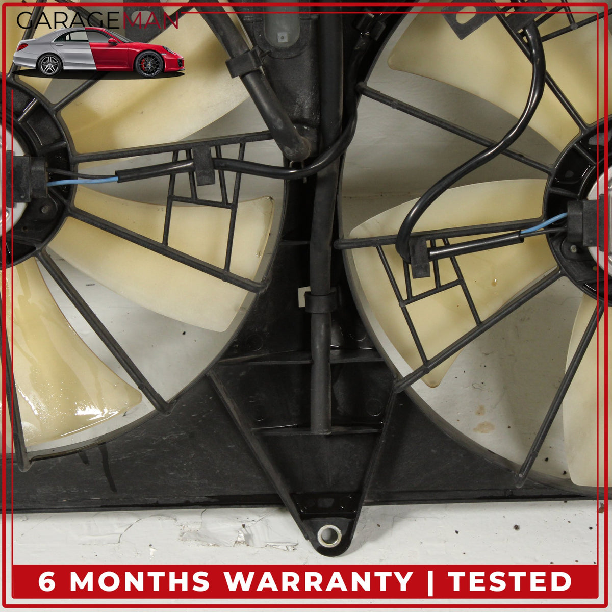 2001-2006 Lexus LS430 XF30 Radiator Cooling Dual Fan Blade w/ Motor Assembly OEM