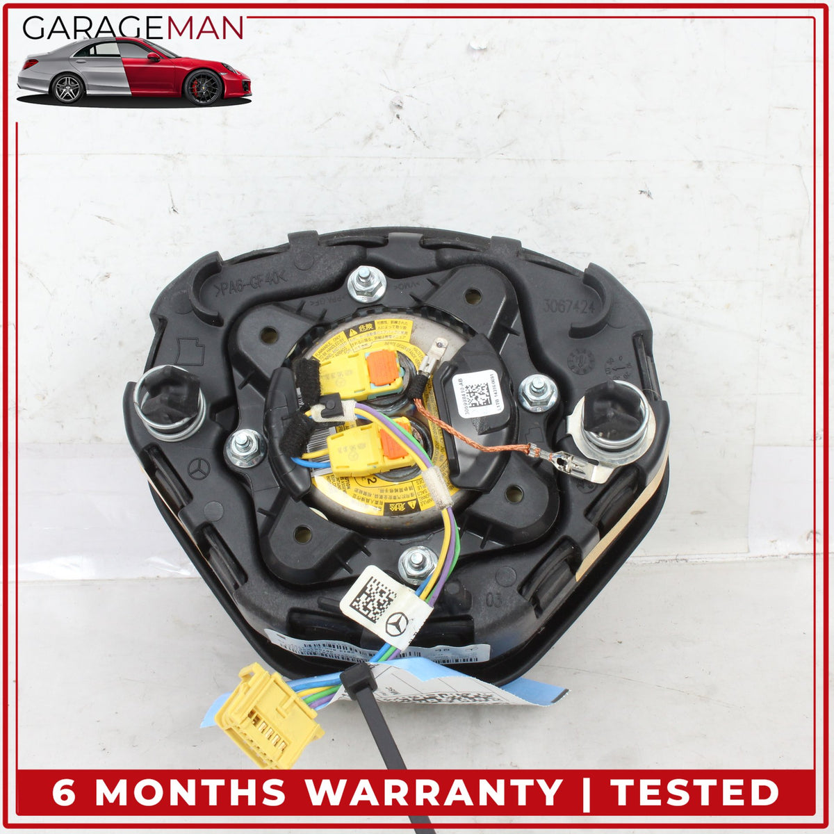 2012-2017 Mercedes W212 E400 Front Left Side Steering Wheel Airbag Black OEM