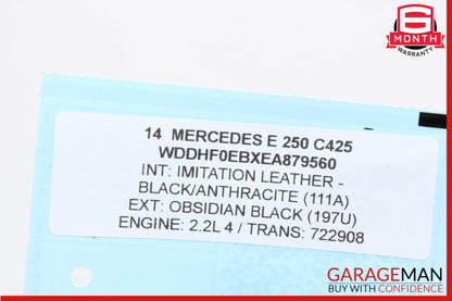 2014-2016 Mercedes-Benz E250 W212 Front Left Side Bumper Mesh Grille Grill OEM