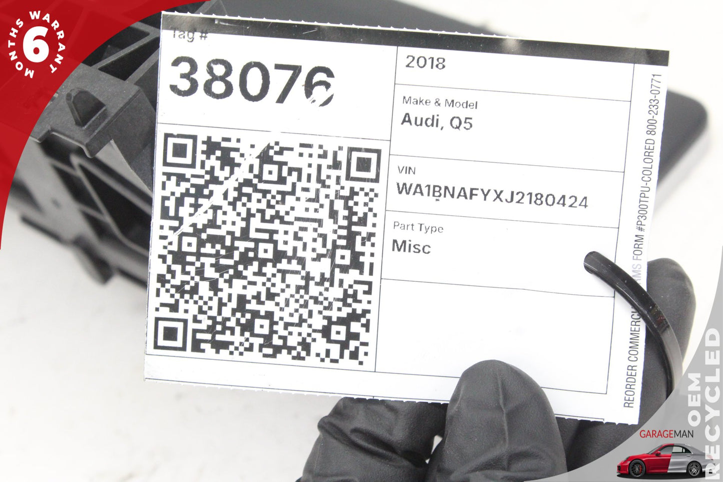 2018-2020 Audi Q5 SQ5 Front Center Dash Display Screen Monitor 80A919605 OEM