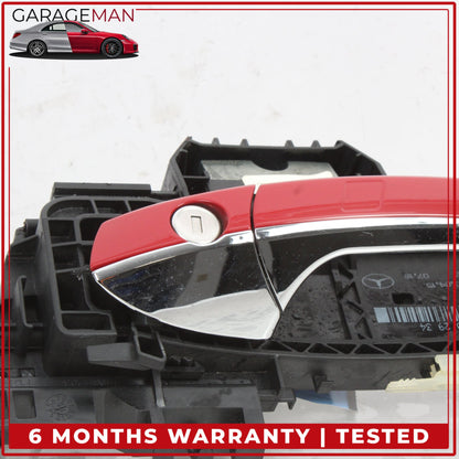 2010-2017 Mercedes C207 E400 Coupe Front Left Side Exterior Door Handle Red OEM