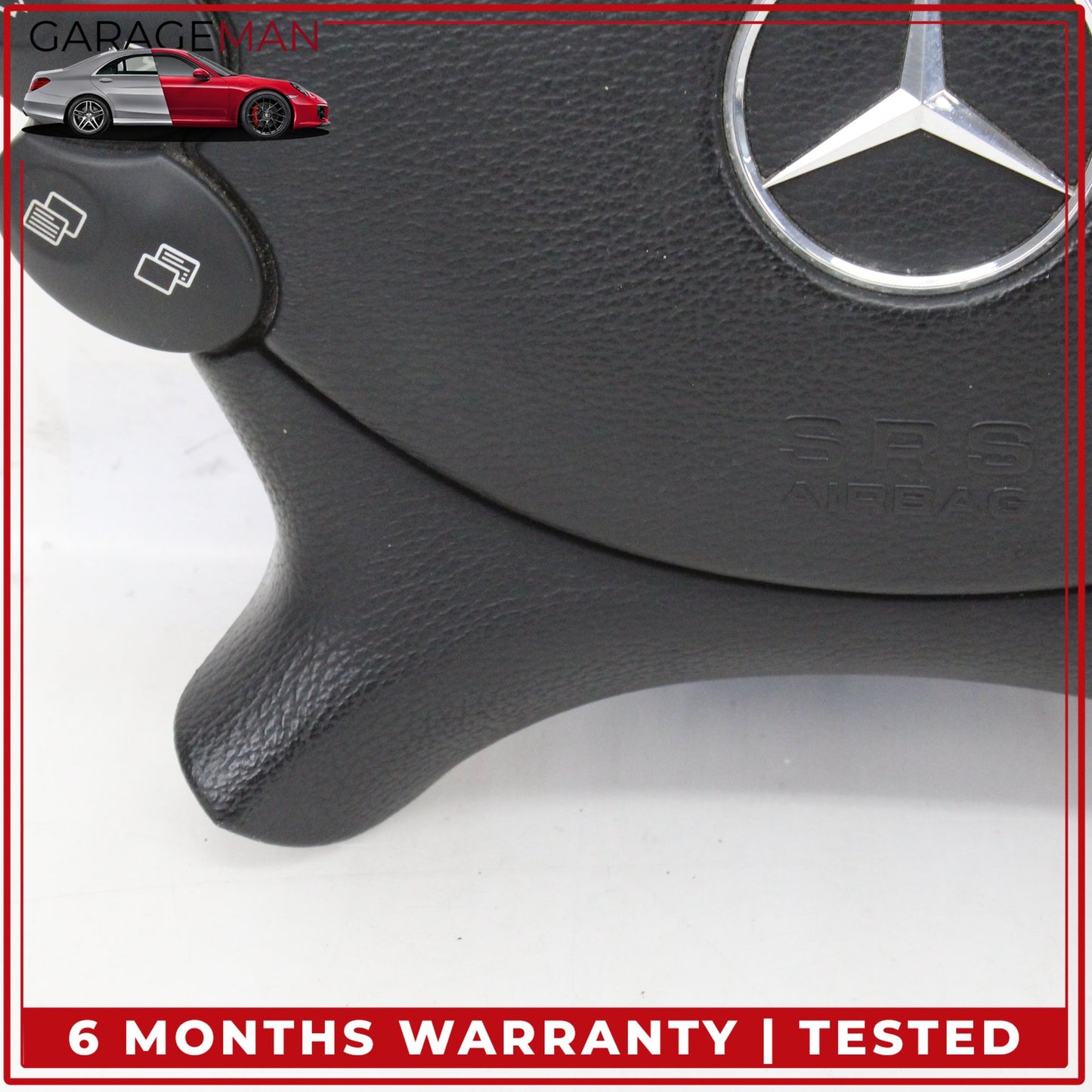 2003-2012 Mercedes W211 E350 Front Left Side Steering Wheel Airbag Black OEM