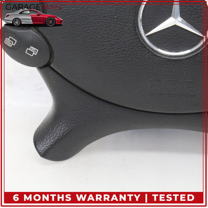 2003-2012 Mercedes W211 E350 Front Left Side Steering Wheel Airbag Black OEM